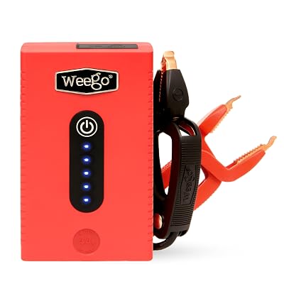 Weego 44s: 2100A Self-Use 12V Lithium Car Battery Jump Starter – USA-Engineered Safe Replacement for Jumper Cables - Car Jumper Starter Portable for 7L Gas and 3.5L Diesel Engines (N44s)