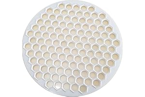 Pratic Medium Circle (Small Holes) Ravioli Mold for Small Ravioli (121 small dough rounds) - 12.5"/32cm Dough Cutting Apparat