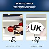 Rubigo 3 Pack UK Car Stickers Vinyl Legal Size EU Brexit Flag Replacement view 2