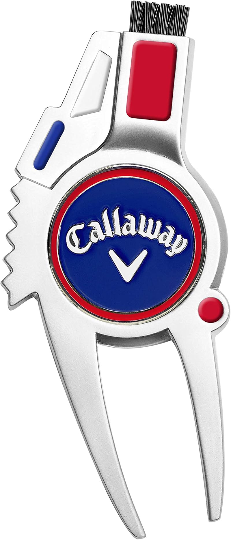 Callaway 4-in-1 Divot Tool Red White Blue with Magnetic Marker