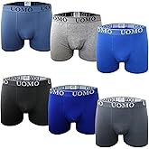 Mens Boxer Briefs Cotton Underwear: Soft Breathable Fabric with Comfortable Waistband Stretch Fit Design and No-Fly Pack