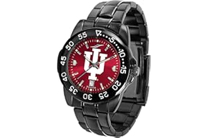 SUNTIME Sun Time Men's Fantom Sport Collegiate Team Watch Black with Shiny Anochrome Dial