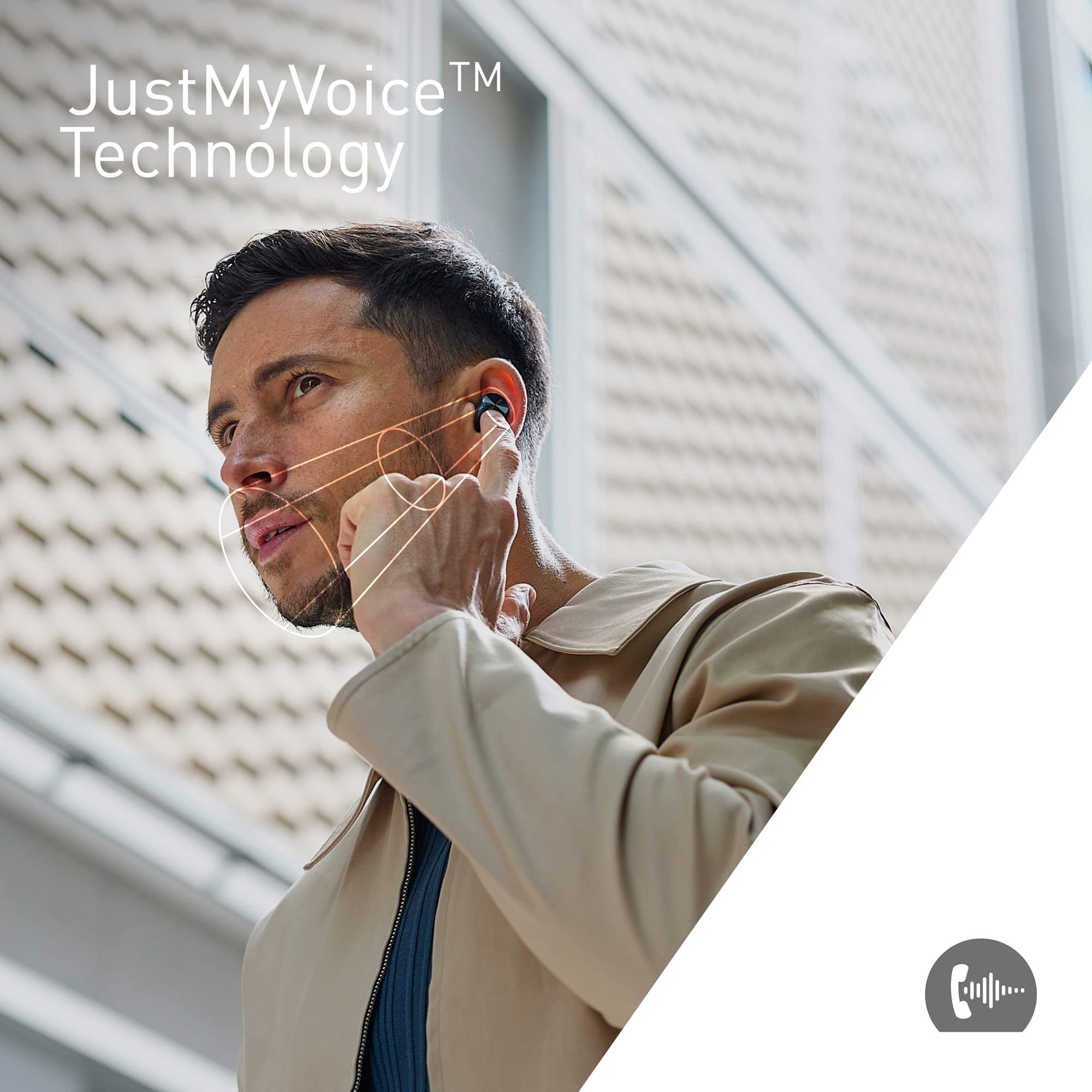 Technics EAH-AZ80E-S kabellose Ohrhörer mit Noise Cancelling, Multipoint Bluetooth 3 Geräte, bequemer In-Ear-Ohrhörer, Kabelloses Laden, Silber 6