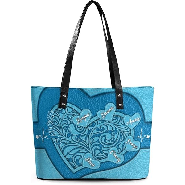 Sac à Main Tote En Cuir Véritable HYPE - Couleur Turquoise Bleu œuf De Roitelet