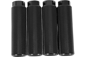 PARSLUCK 4Pcs Aluminum Alloy Anti-Skid Bike Pegs 100mm Length Bicycle Backseats Stands Cycling Foot Pegs 3/8 Inch Axles