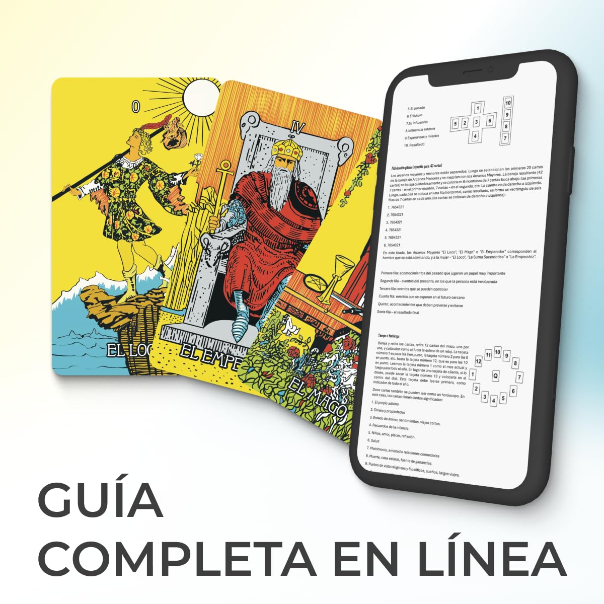 Original Tarot Cards in Spanish | 78 Card Deck | Pocket-Sized (4.13