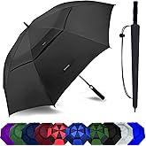 Baraida Golf Umbrella Large 54/62/68/72 Inch, Extra Large Oversize Double Canopy Vented Windproof Waterproof Umbrella, Automatic Open Golf Umbrella for Men and Women and Family.