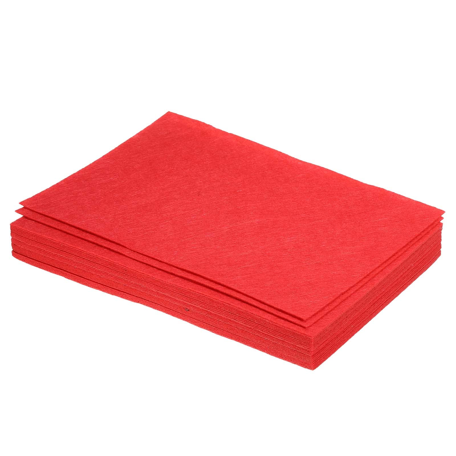 PATIKIL Soft Felt Sheets Fabric Craft Sheets Red 12 Inch x 8 Inch for DIY, Hobby, Decoration Pack of 24