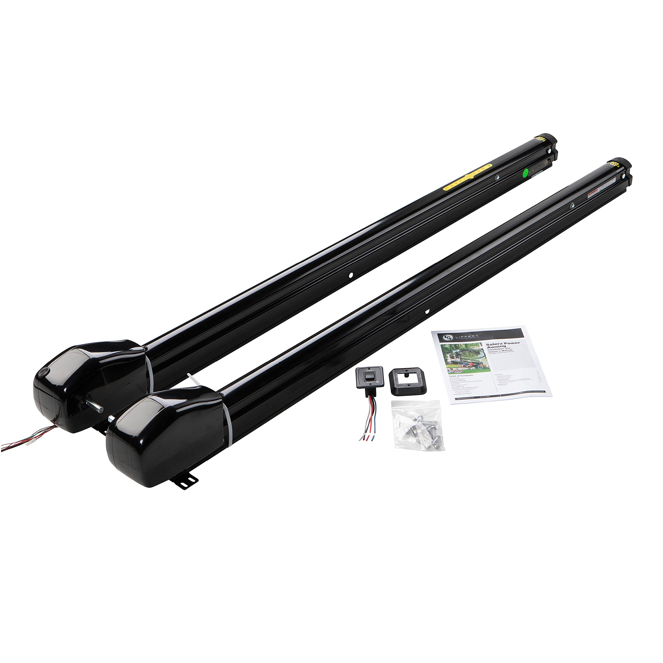 Photo 1 of ***FACTORY SEALED, OPENED FOR INSPECTION***Solera 12V Smart Arm 63" Awning Hardware Kit for 5th Wheels, RVs, Travel Trailers, Power Extend and Retract, Safety Lock Button, Weatherproof - 759516