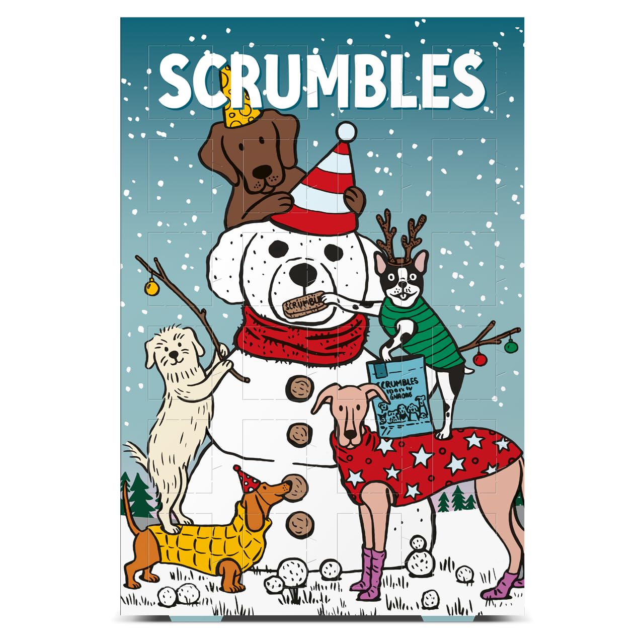 Scrumbles Dog Advent Calendar with Natural Dog Treats