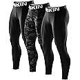 DRSKIN 5, 4, 3 or 1 Pack Men’s Compression Pants Tights Leggings Sports Baselayer Running Athletic Workout Active