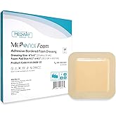 MedVance TM Foam – Bordered Adhesive Hydrophilic Foam Dressing (6x6 Inch) 10 Pack