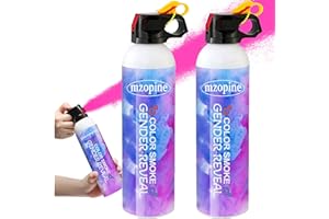 MZOPINE Gender Reveal Fire Extinguisher, Gender Reveal Color Smoke Powder Spray, 2 Pcs Pink Blaster Only for Baby Girl with Pink Smoke Suitable for Gender Reveal Party, 100% Biodegradable Party Supplies