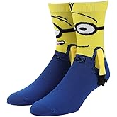 Bioworld Minions 3D Character Adult Casual Crew Socks