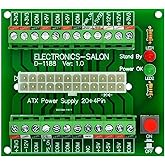 Electronics-Salon 24/20-pin ATX DC Power Supply Breakout Board Module.