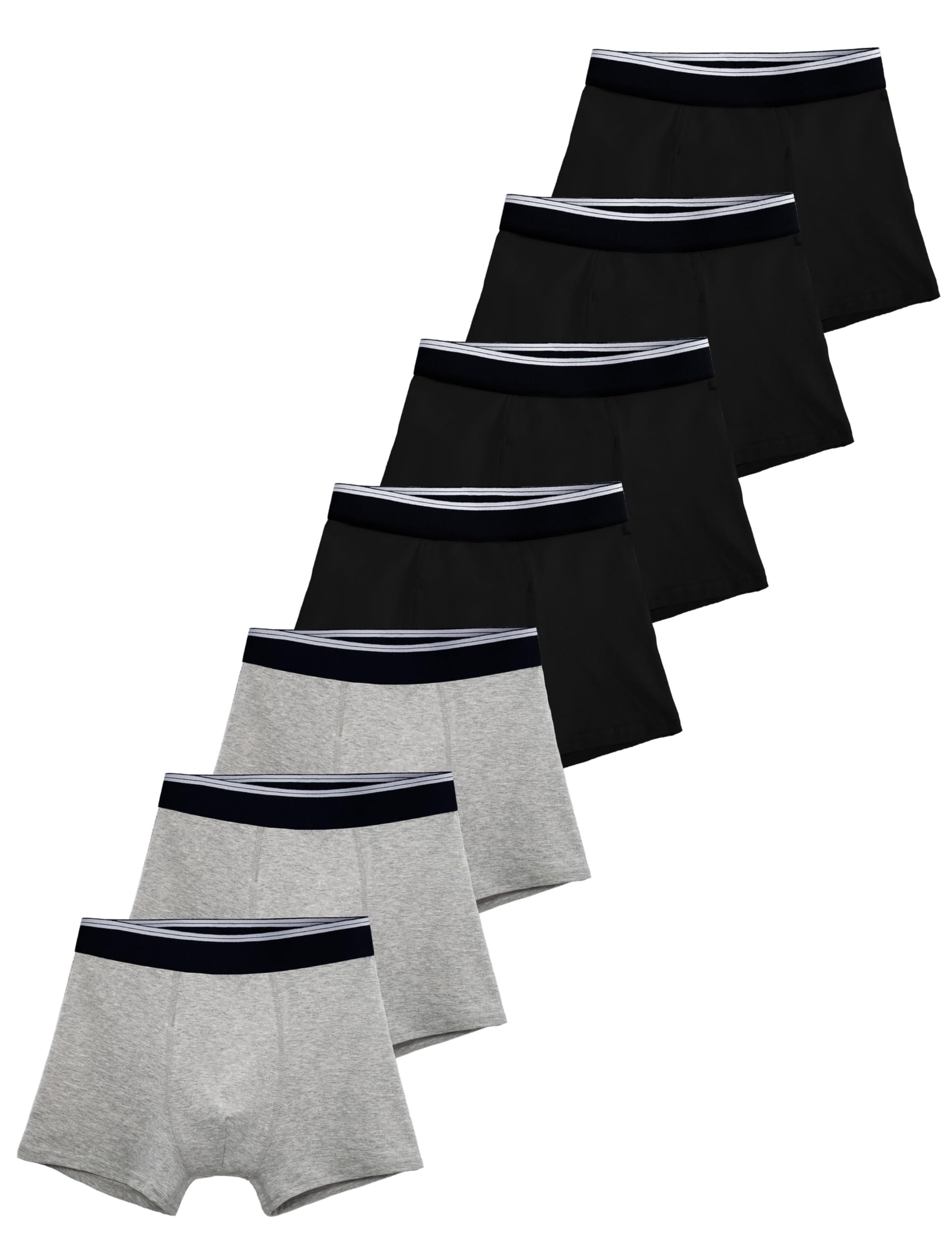Photo 1 of TIICHOO Washable Incontinence Underwear for Children Night Time Leak Proof Training Underwear Kids 7 Pack (Medium, 4 Black/3 Gray)