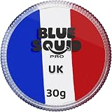 Blue Squid PRO Face Paint 30g Red White Blue Water-Based Pro Cake