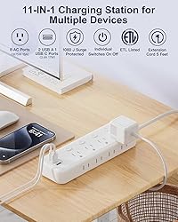 Appliance Extension Cord with Individual Switches