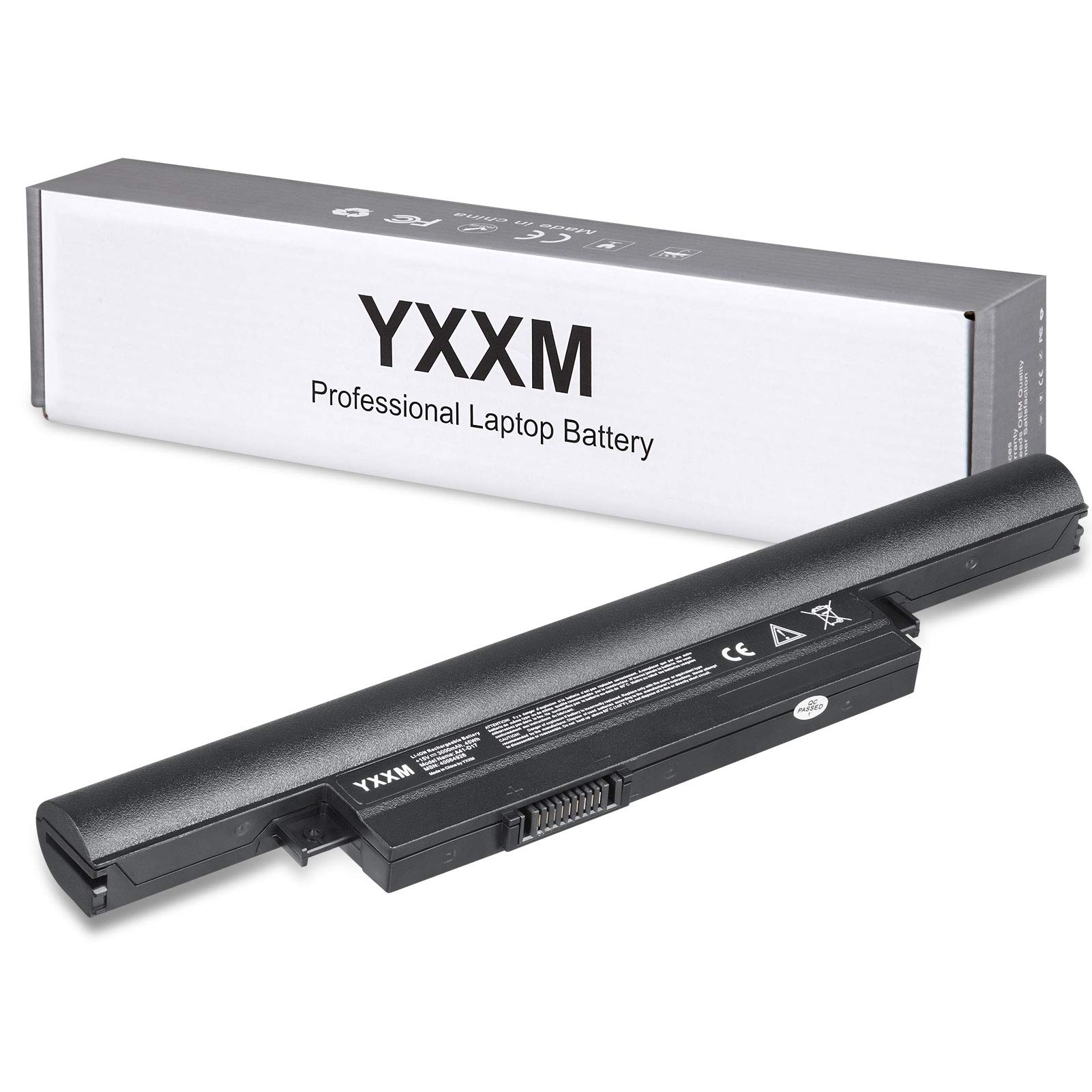 YXXM A41-D17 Replacement Laptop Battery for Medion Akoya E7415 E7415T E7419 E7416 P7647 P7643 E7420 P7643 Notebook Battery (4 CELL 15V 3000mAh 45Wh)