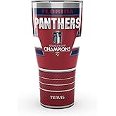 Tervis Traveler NHL® Florida Panthers® - 2025 NHL Stanley Cup Champions Made in USA Double Walled Insulated Tumbler Travel Cup Keeps Drinks Cold & Hot, 30oz, Stainless Steel