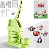 VEVOR Button Maker Machine, 2.25in/58mm Plastic Pin Maker with 100pcs Button Parts, Mr. Panda Magic Book, Circle Cutter and Hex Wrenches, Reinforced Ergonomic Handle, for DIY Badges, Personalized Pins
