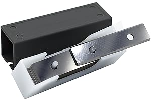 YUFUTOL 2" (50mm) Paint Scraper Carbide Blades Double-Edged Reversible Replacement Blade (50X12X1.5mm), Pack of 10, Suitable for Most Hand-Held Scrapers