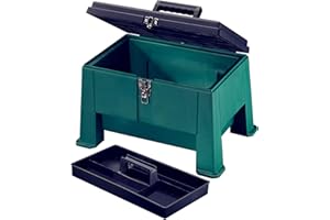 Step N Store, Step Stool Tool Box 20" Garden Green