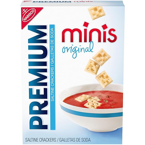PREMIUM ORIGINAL MINI SALTINE CRACKERS, LUNCH SNACKS, 11 OZ