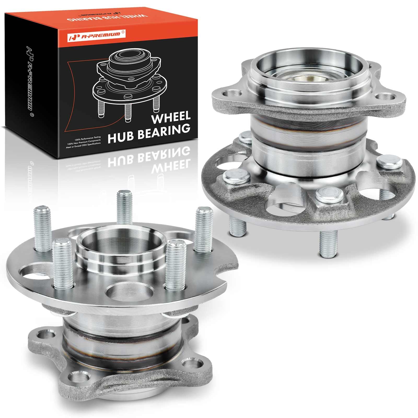 Photo 1 of A-Premium 2 x Rear Wheel Bearing and Hub Assembly with 5-Lug Compatible with Toyota Highlander 2004-2013, Venza 2009-2016, Lexus RX330 2004-2006, RX350 2007-2009, RX400h 2006-2008, AWD