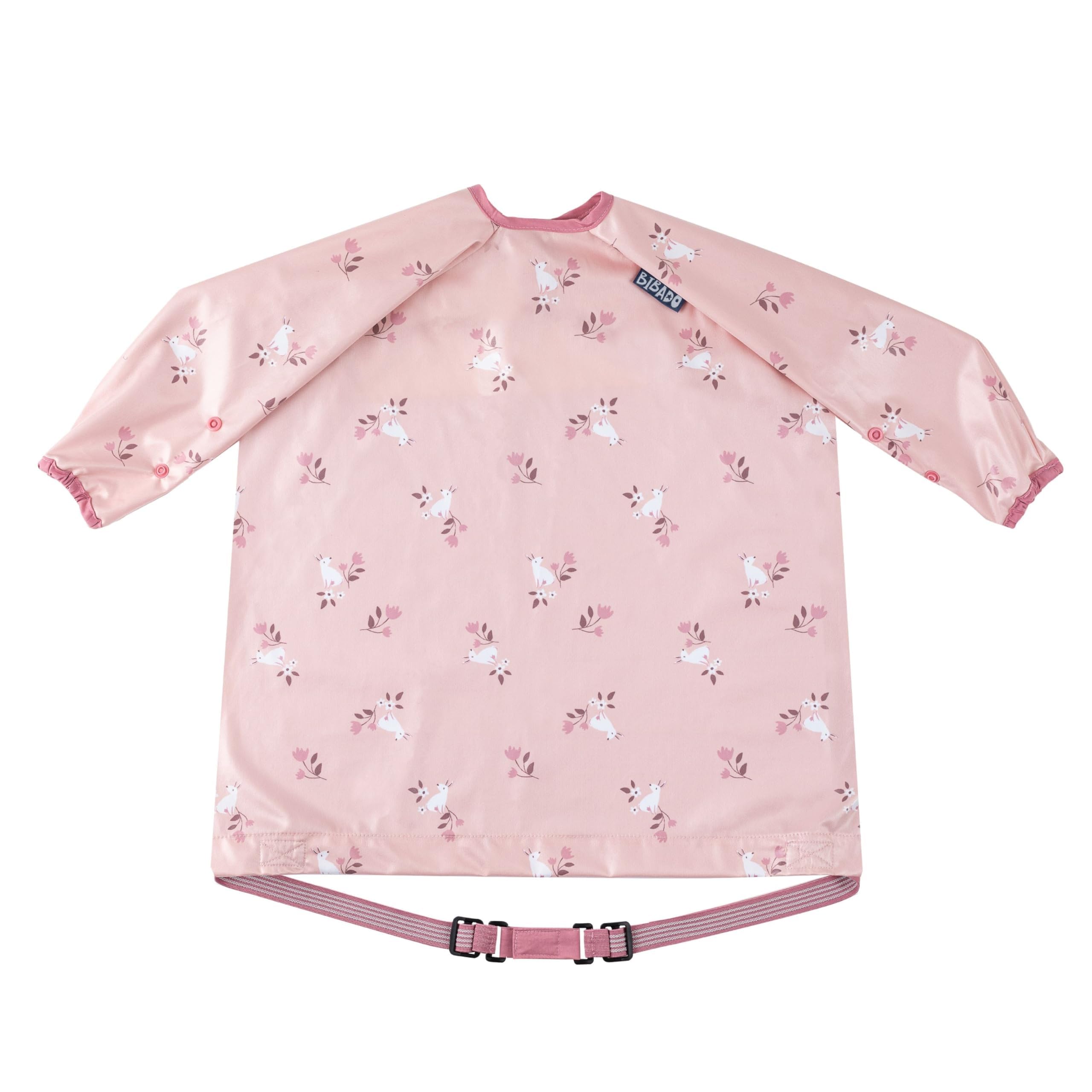 BIBaDO Coverall Weaning Bib - Toddler Baby Long Sleeve Bibs for Ages 6-36 Months, Attaches to Highchairs, Pushchairs, Tables - Waterproof, Machine Washable. Mess Proof Feeding BLW Bibs