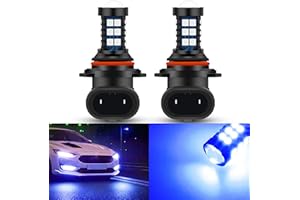 GLOFE 9005 9006 HB3 HB4 LED Bulbs 10000K Deep Blue H10 Xtreme Super Bright Fog Light or Daytime Running Driving Lights (DRL Lamps) High Power 3030SMD Replacement for Cars,Trucks, SUVs, Vans