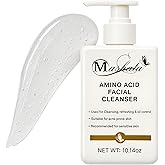 Mashata Amino Acid Facial Cleanser - 10.14oz Gentle Foaming Face Wash for Oily, Sensitive and Acne-Prone Skin - Hydrating Vegan Skincare with Natural Ingredients