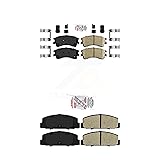 AmeriBRAKES Front Ceramic Rear Semi-Metallic Disc