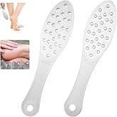 Stainless Steel Foot Scraper, Double-Sided Foot Rasp Metal-Foot-File Feet Grater Feet Callus Remover Tool Callus Remover Heel Scrubber for Wet and Dry Skin
