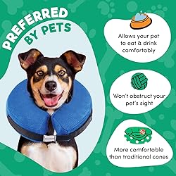 BENCMATE Protective Inflatable Collar for Dogs and