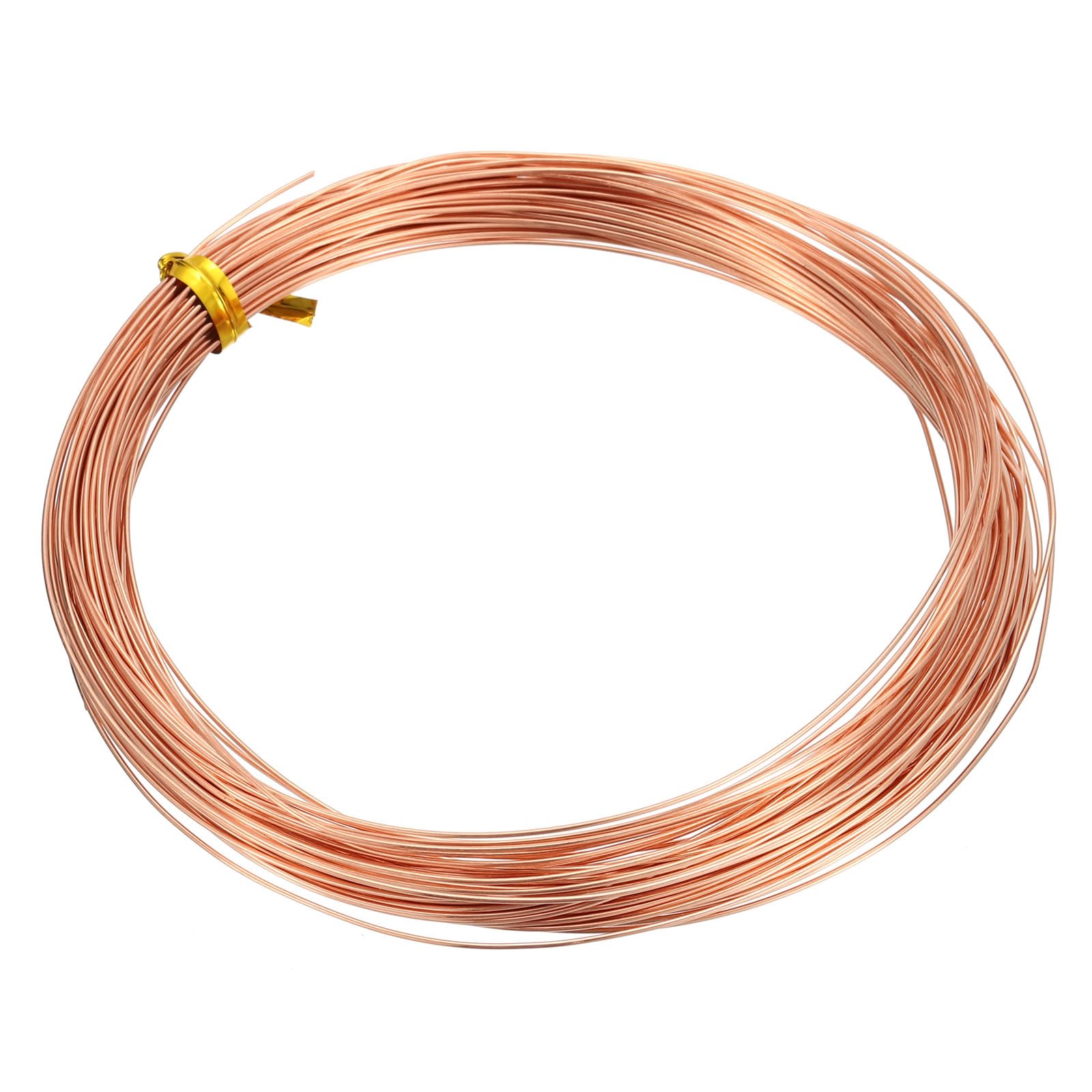 PATIKIL 22 Gauge 99.9% Copper Wire, 16m/52.5ft Pure Copper Flexible Wire Coil 0.6mm Craft Wire for Jewelry Making Beading Garden Plants