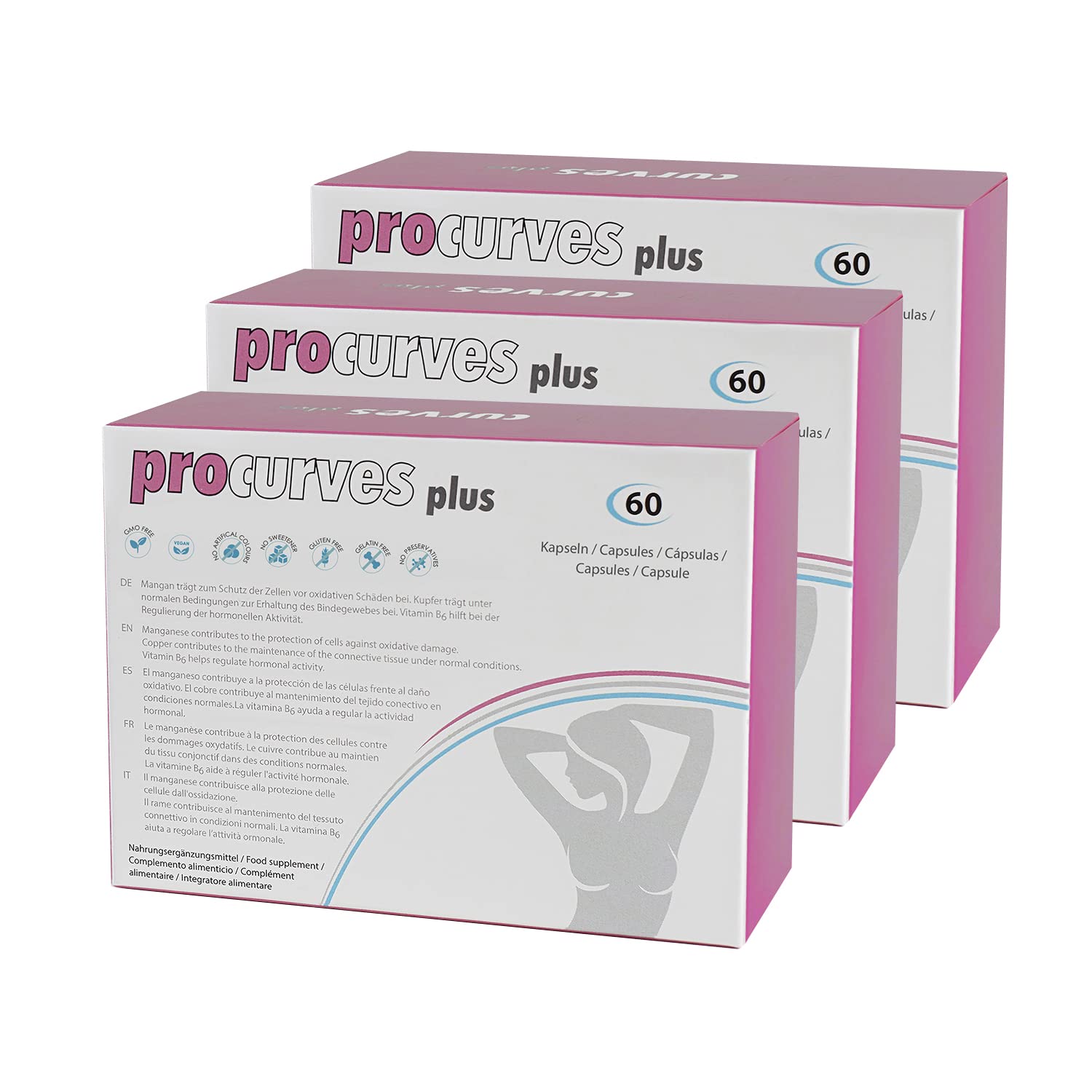 3 Procurves Plus: Natural Breast Enhancement Capsules