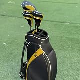 Andux Golf 460cc Driver Fairway Wood Head Covers Set of 3 Yellow view 6