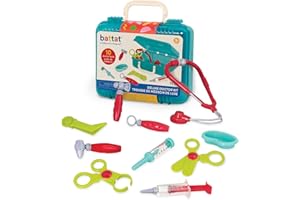 Battat – Pretend Play Doctor Set – Kids Nurse Toys – 10 Pieces & Carry Case – Toddler House Call Playset – 3+ Years– Deluxe D