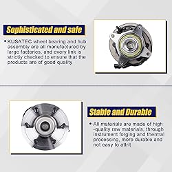 KUSATEC 515042 Front Wheel Bearing and Hub Assembly