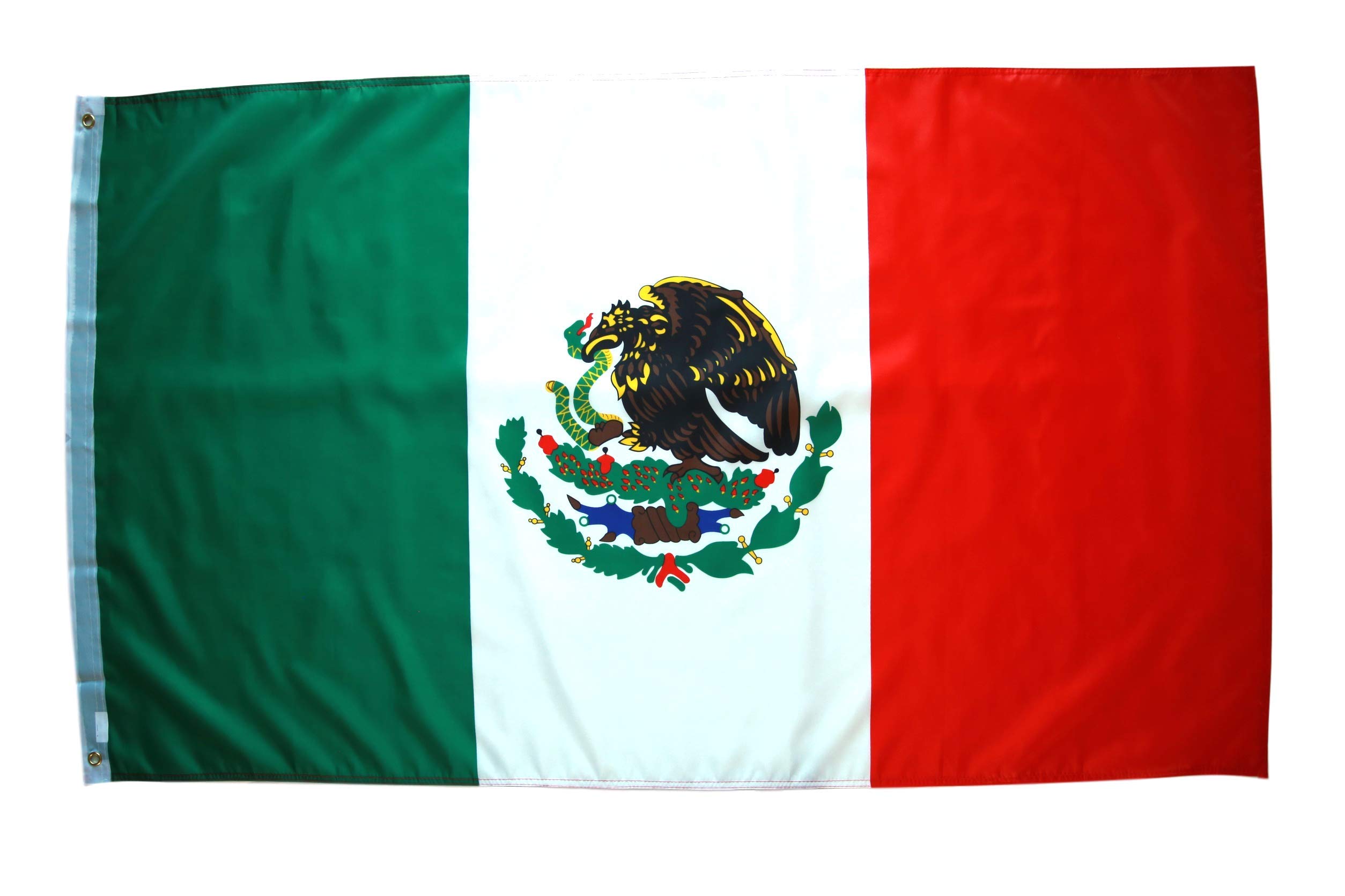 Photo 1 of 3x5 Mexico Flag - Polyester Mexican Flag with Brass Grommets