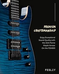 Fesley Electric Guitar, Full Size Solid Body