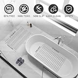 XIYUNTE Shower Mat Non Slip 68x40cm Anti Mould Grey view 2