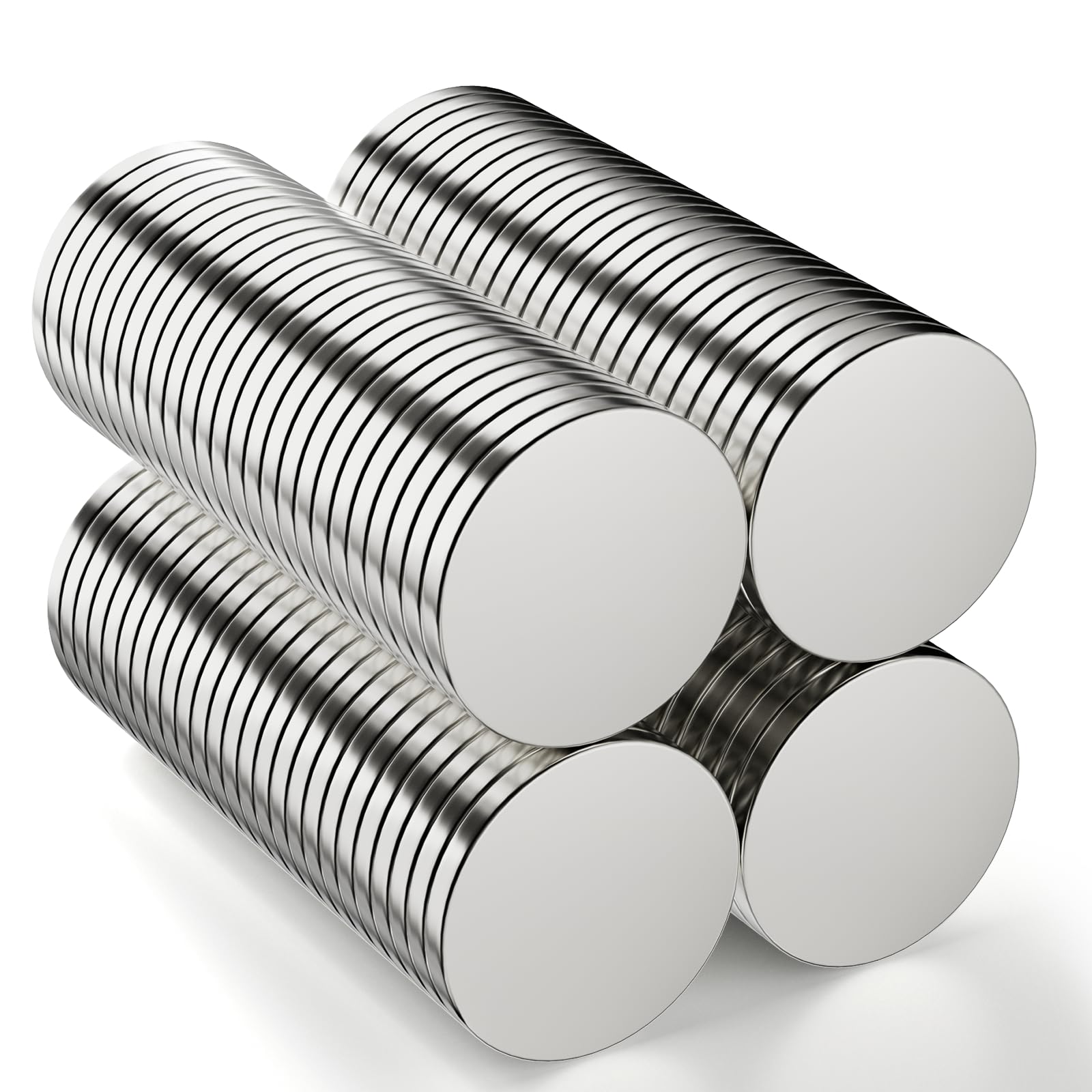 WISYOK 100pcs Mini Magnets 10 x 2 mm, Small Strong Neodymium Magnets, Round Magnet for Whiteboard, Fridge Magnet