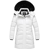 CTFASHION Girl's Puffer Jacket Kids Long Winter Coat Heavyweight Ski Parka Warm Fleece Outerwear with Removable Fur Hood