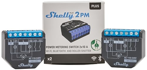 Shelly Plus 2PM | WiFi 2-Channel Smart Relay Switch with Power Metering ...