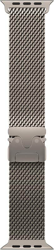Bracelete de relógio - Bracelete de laço milanês - 49 mm - Titânio Natural - Tamanho S