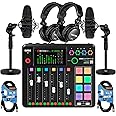 Rode RODECaster Pro II Studio, 8-Channel USB Audio Interface, (2) Mackie EM-91C, (2) Desk Stands, (2) XLR Cables, (2) Tascam TH-02 Bundle