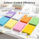 Koogel 640PCS Flash Cards 12.5x7.5cm 150gsm 8 Colour Coding System view 2