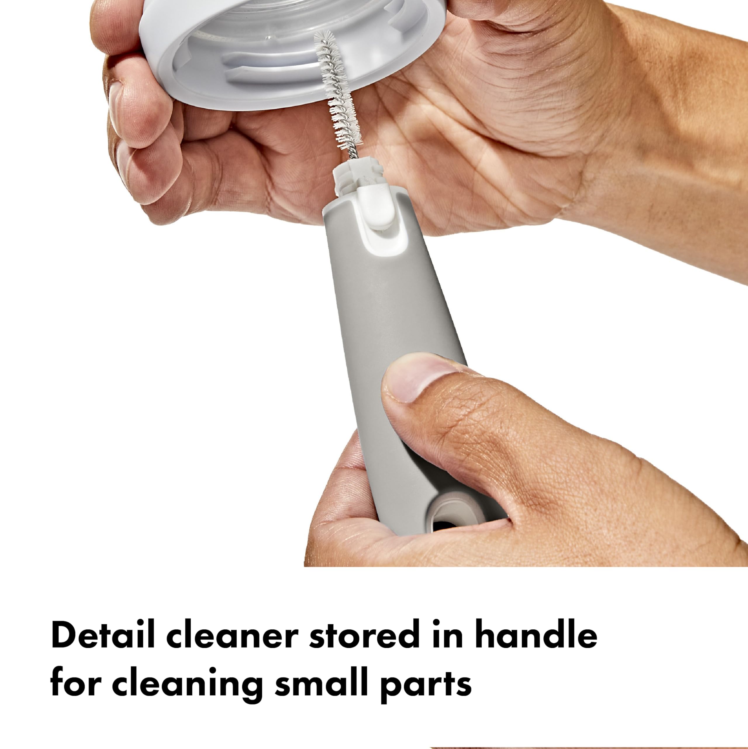 OXO Tot Travel Size Drying Rack with Bottle Brush- Gray